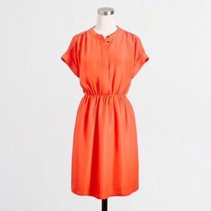 {J. Crew} Factory Draped Shirtdress